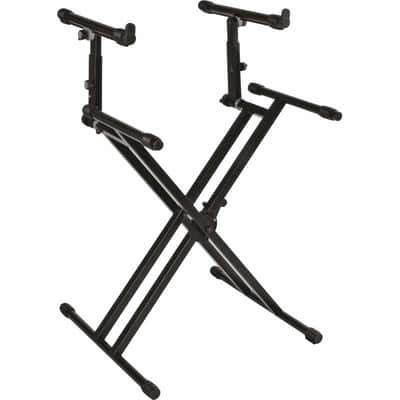 Quiklok QL742 Stand clavier X double "Pro" avec deux niveaux - large image 1