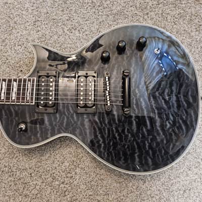 ESP LTD EC-1000 Piezo Quilted Maple 2017 - Quilted Maple See Through Black Seymour Duncans image 2