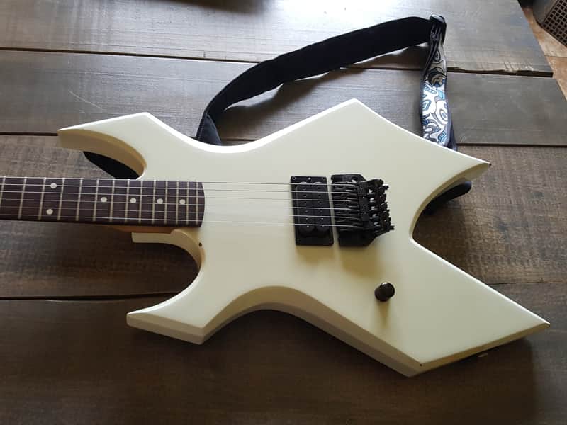 BC Rich Warlock LEFT Handed USA Custom Shop 1987 White Pearlescent image 1