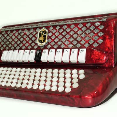 Paolo Soprani Paolo VI 5 Rows Button Accordion made in Italy, C Griff Professional Concert Accordeone de Botones, Straps and Hard Case, 2591 image 9
