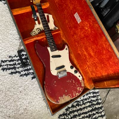 Fender Duo-Sonic Mahogany Body with Rosewood Fretboard 1961 - 1964 - Candy Apple Red image 13