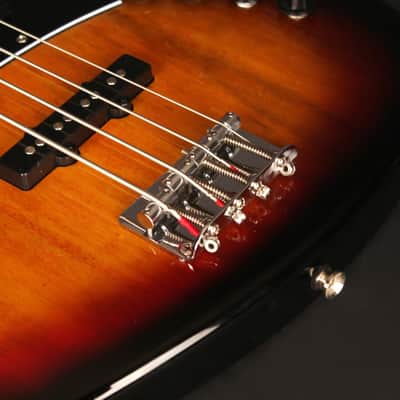 Cort GB34JJ 4-String Electric Bass, JJ Pickups, 3 Tone Sunburst image 4