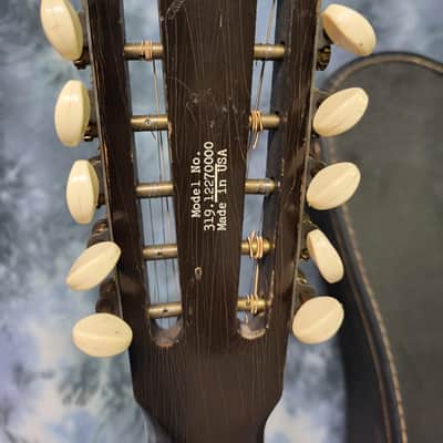 Vintage RARE 1970 Sears Roebuck by Harmony Model H1277 12 String Acoustic Guitar NY Neck Reset Pro Setup Original Soft Shell Case image 10