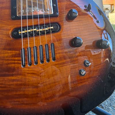 Godin LGXT Electric Guitar - Cognac Burst AA Flame image 2