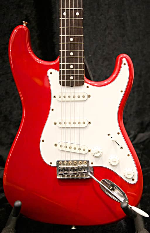 1993 Squier by Fender Stratocaster MIJ FujiGen – Torino Red image 1
