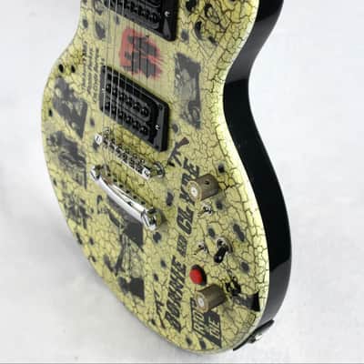 Custom Crackle Painted and Upgraded Epiphone LP Special ll Guitar with Matching Headstock image 3