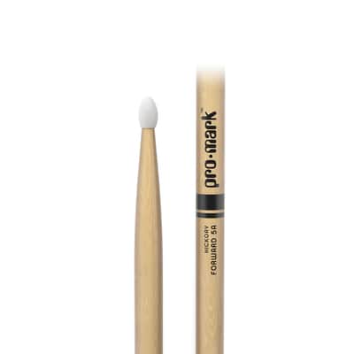 ProMark Classic Forward 5A Hickory Drumsticks – Oval Nylon Tip image 2