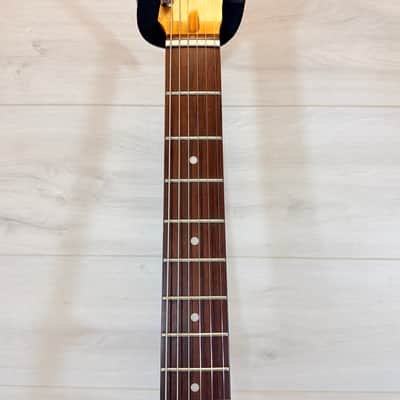 Silvertone Samick Silvertone S-Style Electric Guitar Black Rosewood Fingerboard Late 1980s to Early 1990s image 4
