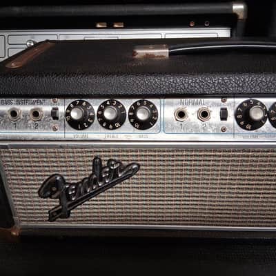 Fender Bassman Head 1968 Silverface "Black Line" Drip Edge / Blackface AB165 Circuit image 2