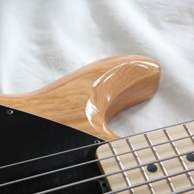 Ernie Ball Music Man StingRay 5 H Left Handed Lefty 5 String Electric Bass - Natural Gloss Finish image 7
