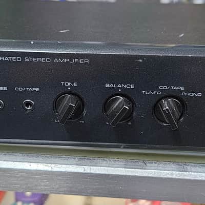 Optimus SA-155 Integrated Stereo Amplifier – Compact Desktop Amp / Great for Turntables image 1