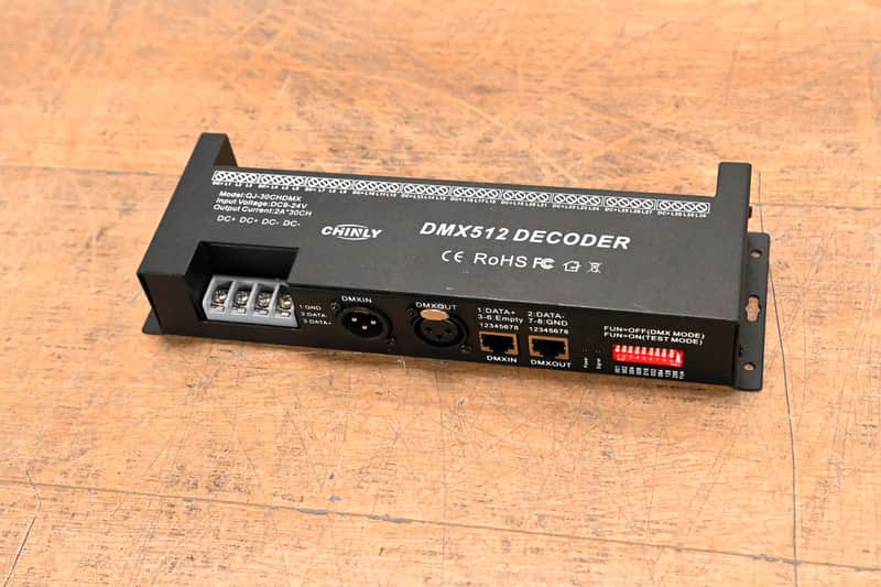 CHINLY Chinly QJ-30CHDMX 30-Channel DMX512 Decoder