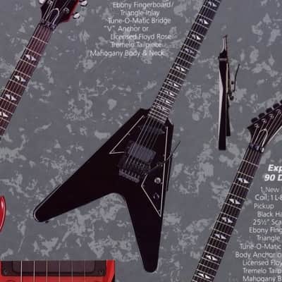 Gibson V90 Double 1989 Black Flying V KISS collector item image 17