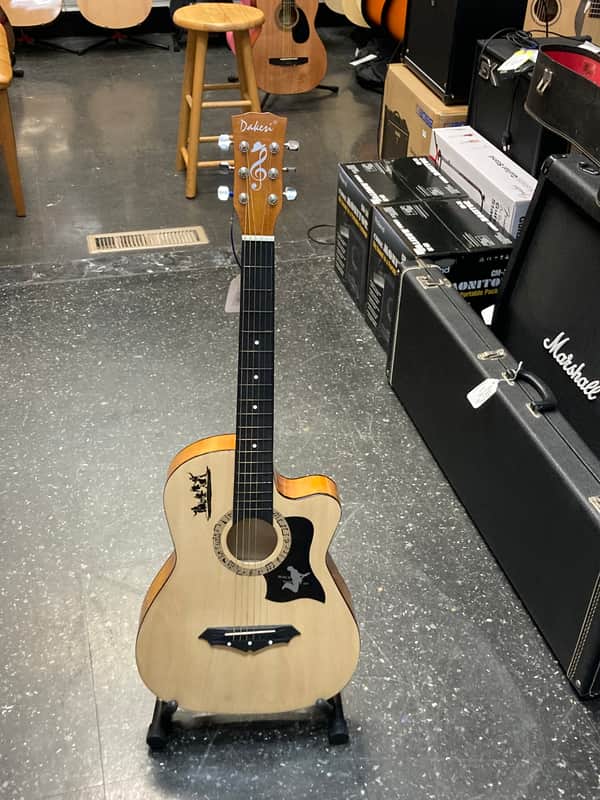 Dakesi Acoustic guitar 38 in cutaway Natural image 1