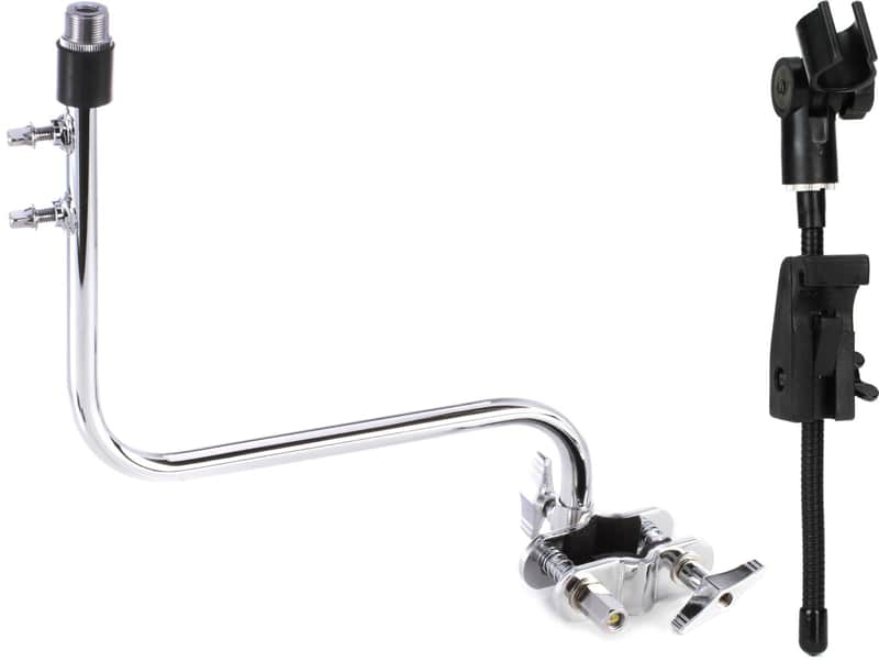 Mic Holders Microphone Mount for Hi-hat Stands Bundle with Audix DVICE Rim-mount Gooseneck Mic Holder image 1