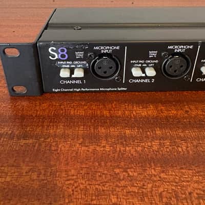 ART S8-3Way Rackmount 8 Channel Microphone Splitter 2009 - Present - Black image 1