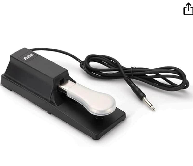 On-Stage KSP100 Universal Keyboard Sustain Pedal 2010s - Black/Chrome image 1