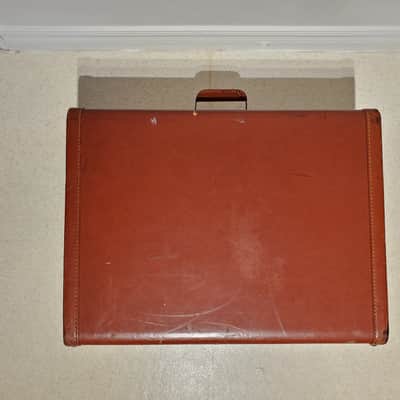 Vtg Ludwig Leather SNARE DRUM Travel Case Holds Snare Drums up 6".5 image 5