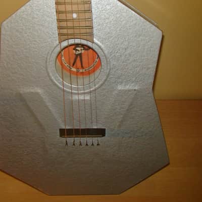 Aluminium  Metal Body Stone Acousitc Guitar USSR Soviet and very Vintage image 1