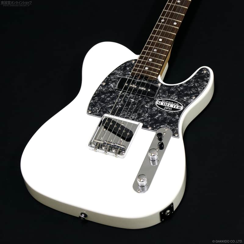Schecter Japan Original Line OL-PT-P90 Telecaster White, Black Pearl image 1