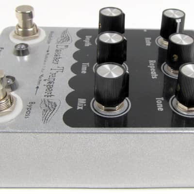 Used EarthQuaker Devices Disaster Transport Modulated Delay Machine Silver / Black Print VGC image 5