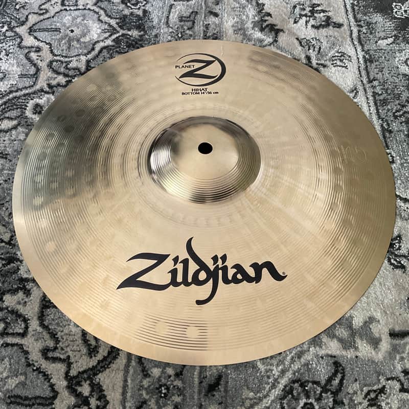 Zildjian 14" Planet Z Hi-Hat Cymbal bottom image 1