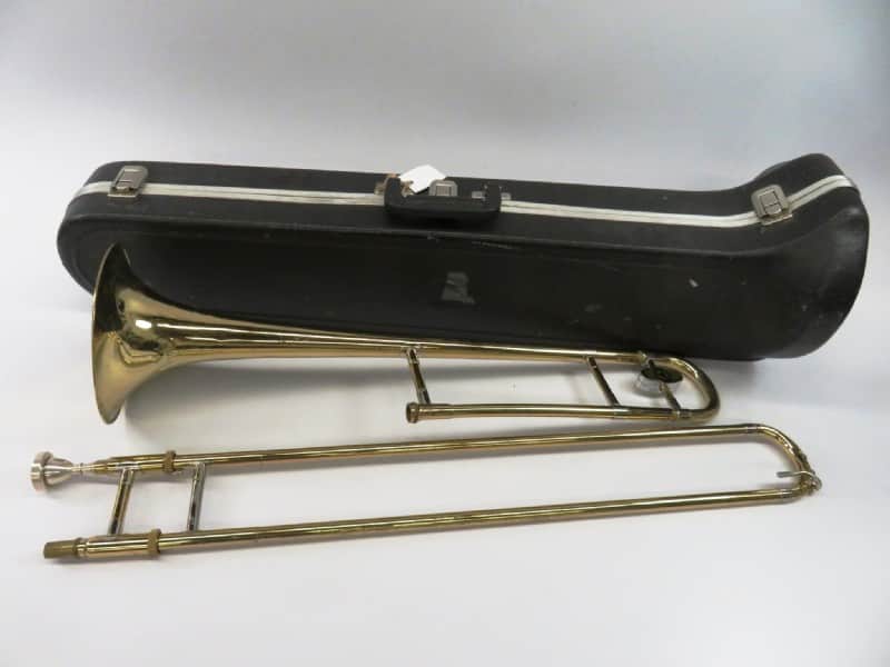 Holton Collegiate TR602 Trombone, USA, with mouthpiece and case Bild 1