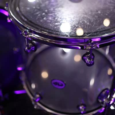 DW Design Series Acrylic 8x10/9x12/14x16/18x22/5.5x14" 5pc Shell Pack 2015 - Present - Clear Acrylic image 8
