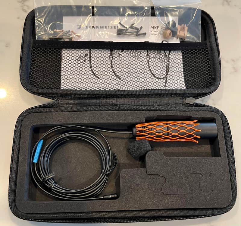 Sennheiser MKE 2-P Black Lavalier Microphone image 1