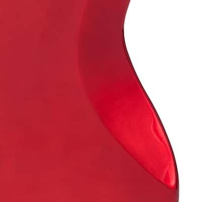 Vintage VJ74 ReIssued Bass Guitar ~ Candy Apple Red image 7