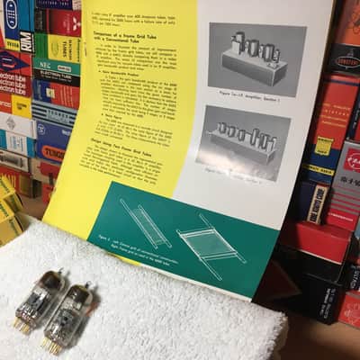 2 x NOS DGetter Amperex USA 6922 Gold Pin ~ Several Grail Pairs In Stock ~ Instrument Grade Holographic Tone Detailed Euphony Rich Warmth Clear Resolve ~ PQ/RCA/Beckman Medical/USN Military Grade ~ Rode K2 NTK Mics Vocals+ image 4