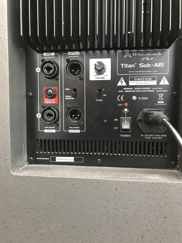 WHARFEDALE TITAN SUB-A15 400W ACTIVE SUBWOOFER | Reverb