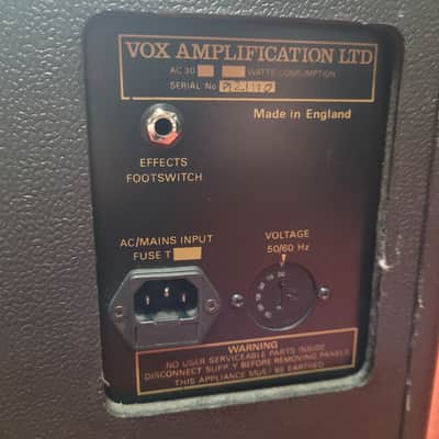 Vox AC30TBR Model 1007 Top Boost 3-Channel 30-Watt 2x12" Guitar Combo 1988 - 1993 - Black image 13