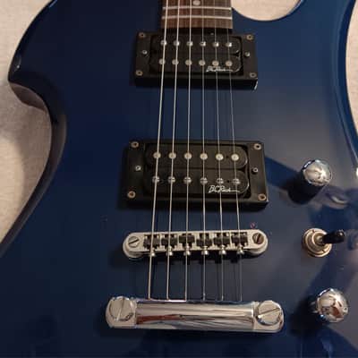 B.C. Rich Platinum Mockingbird - Trans Blue image 4