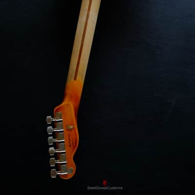 Fender Telecaster American Deluxe 60th Anniversary Series White over Sunburst Aged Heavy Relic Rare image 18