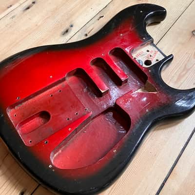 1960s Burns Baldwin Split Sound Jazz Guitar Body Made in England image 2