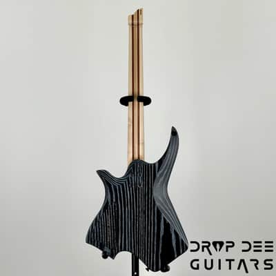 Infinia Neptune Headless Electric Guitar w/ Bag - Solid Lunar Black image 13