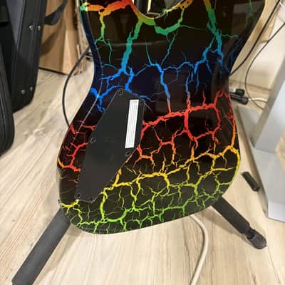 ESP LTD Eclipse Custom 87 NT - Rainbow Crackle image 5