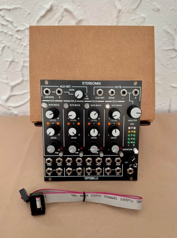 Toppobrillo Stereomix MKII Rev 2 - Limited Edition - Black - Performance Mixer Aux Pan CV Stereo image 1
