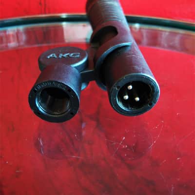 Vintage RARE 1980's AKG D70ME dynamic cardioid microphone 620 OHMS w mic clip drums horns image 14