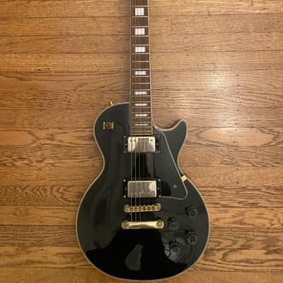 Thick Sounding Epiphone Gibson Les Paul Custom Black Beauty 2000 image 6