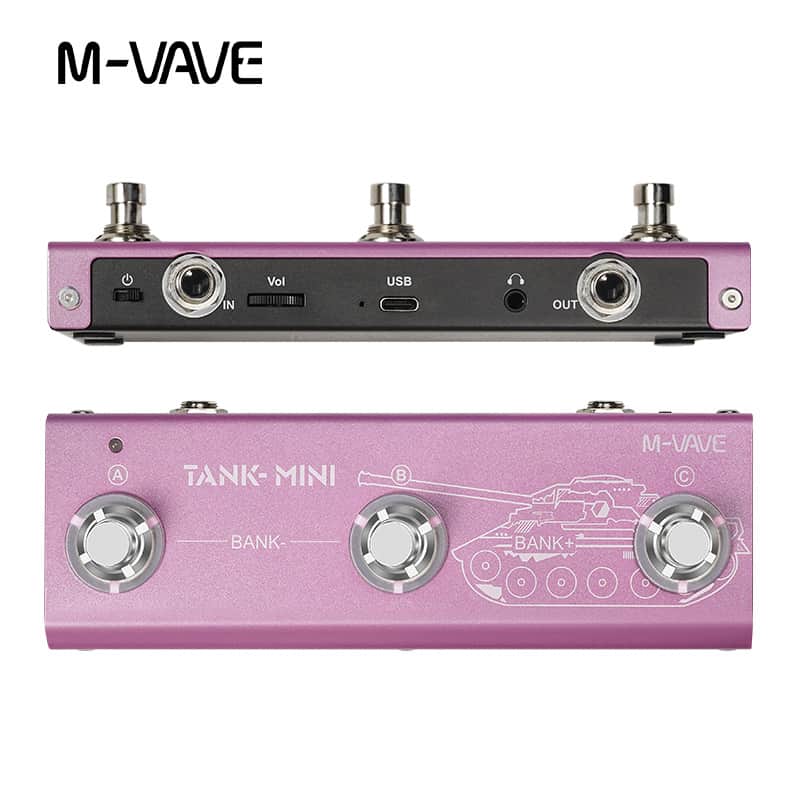 M-vave Tank Mini Multic Effect Guitar Pedal,Support IR and OTG Recording,Built-in Cab,Amp,Mod,FX,Delay and Reverb Effects,price include the import duty for US buyer image 1