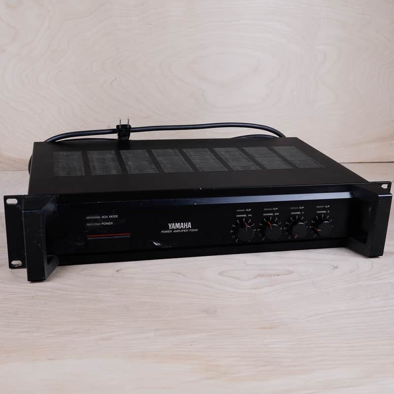 Yamaha P2040 150W Rackmount Power Amplifier Black 100V Made | Reverb