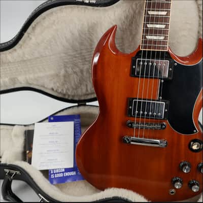 2013 Gibson SG Standard Natural Burst w/OHSC – Beautiful Grain, Original Warranty Card image 1