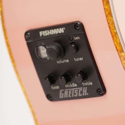 Gretsch G5021E Rancher Penguin Parlor Acoustic-Electric Guitar, Shell Pink image 4