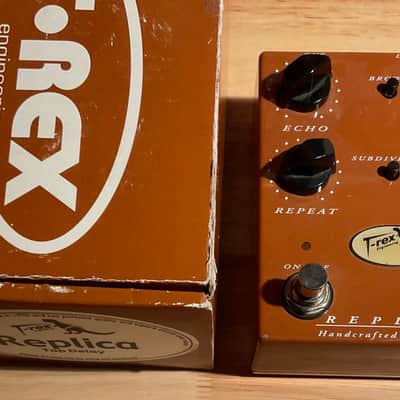 T-rex Replica Delay pedal early dyno logo image 6