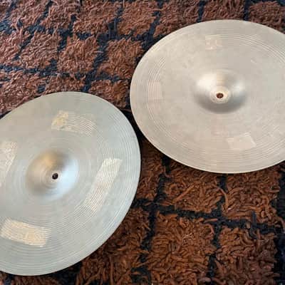 Vintage 1960s-1970s Avedis Zildjian Hi-Hats 14" Cymbals '60s '70s Hi Hat Set image 6