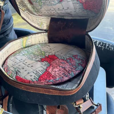 ~LIMITED EDITION~ A&F Red 4x14 Mercedes Aluminum Piccolo Snare Drum w/ Deluxe A&F Traveler Case (DH Room 4) image 9