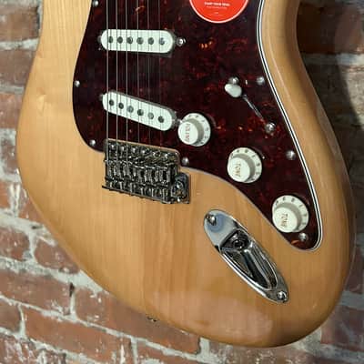 Squier Classic Vibe '70s Stratocaster Electric Guitar  By Fender Natural, In Stock Includes Pro Setup & Ships Ultra Fast ! image 1