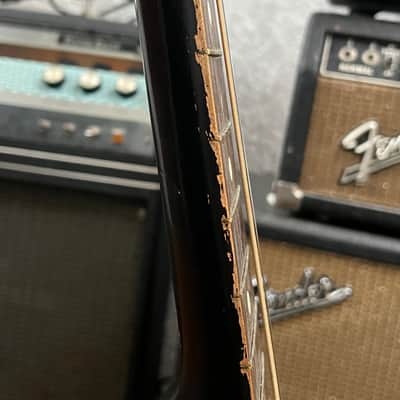 Silvertone F-61 Parlor Acoustic Guitar 1960’s - Sunburst image 23